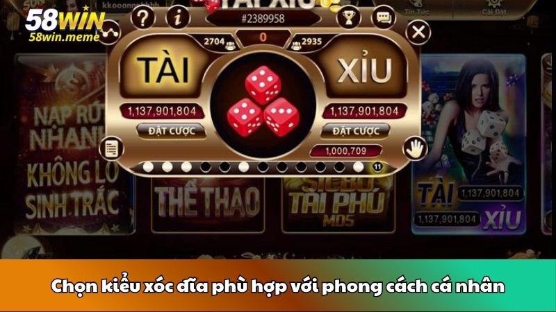 Chọn kiểu xóc đĩa phù hợp với phong cách cá nhân
