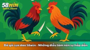 Đá gà cựa dao 58win - Những điều làm nên sự hấp dẫn