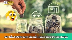 Gửi tiền 58WIN sinh lời mỗi năm với 200% lợi nhuận